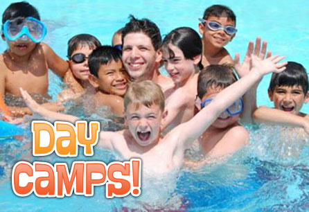 DayCampsBADGE Day Camps, group of kids playing in the water