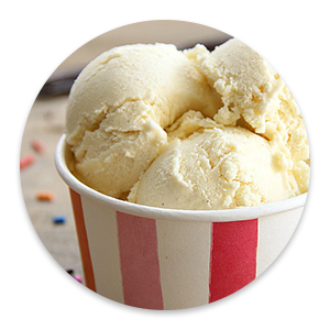 vanilla ice cream cup