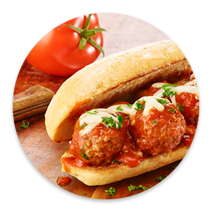 meat balls sandwich