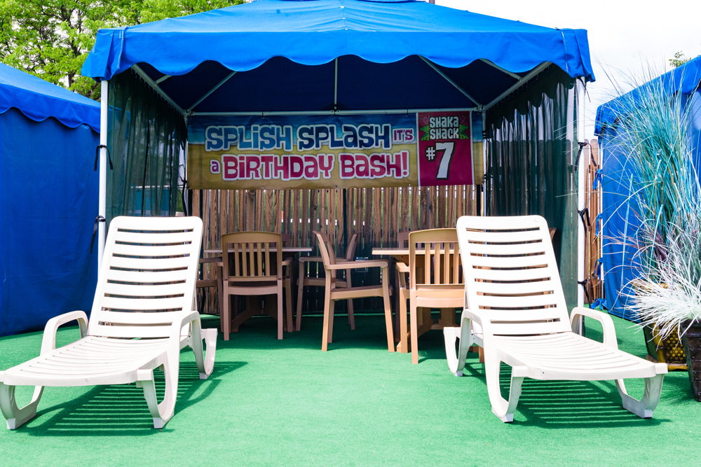 Birthday Shaka Shacks | Cabanas | Water World Colorado